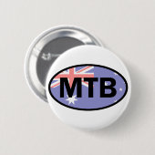 Mountain Biking Australia Flag Ronde Button 5,7 Cm (Voorkant /achterkant)