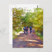 MOUNTAIN BIKING BRIEFKAART (Voorkant / Achterkant)