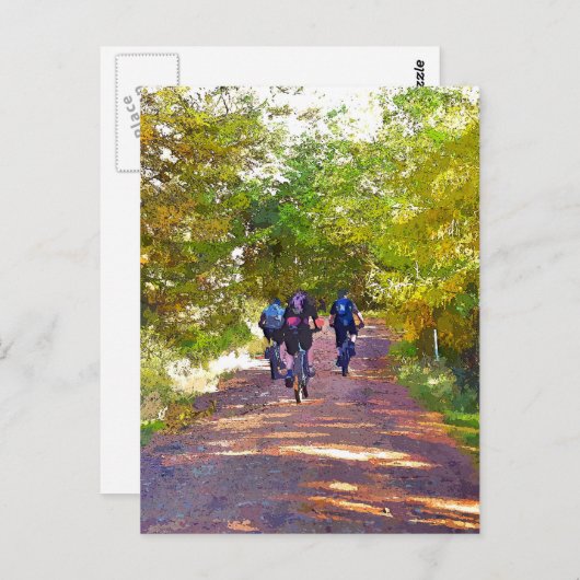 MOUNTAIN BIKING BRIEFKAART (Voorkant / Achterkant)