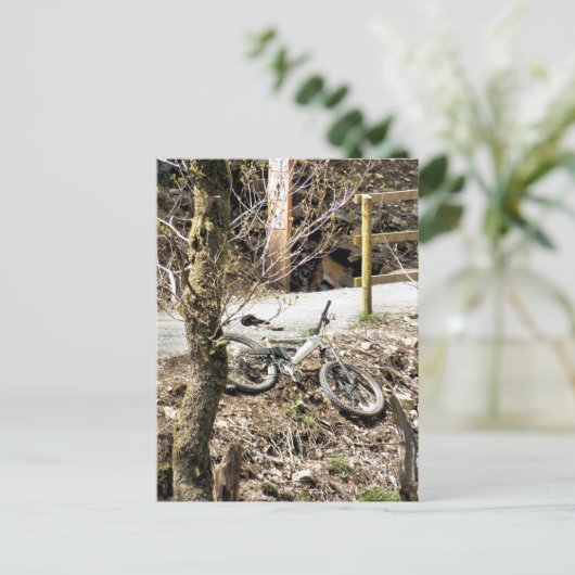 MOUNTAIN BIKING BRIEFKAART (Staand voorkant)