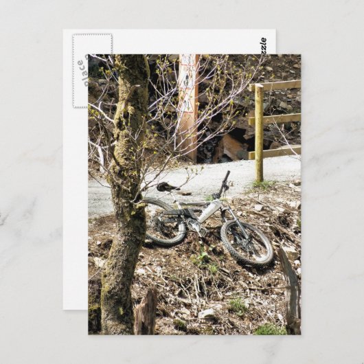 MOUNTAIN BIKING BRIEFKAART (Voorkant / Achterkant)