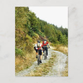 MOUNTAIN BIKING BRIEFKAART (Voorkant)