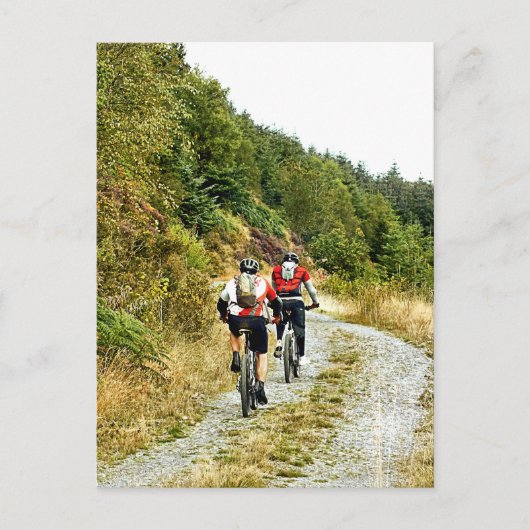 MOUNTAIN BIKING BRIEFKAART (Voorkant)