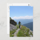 Mountain Biking Briefkaart (Voorkant / Achterkant)