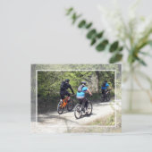 MOUNTAIN BIKING BRIEFKAART (Staand voorkant)