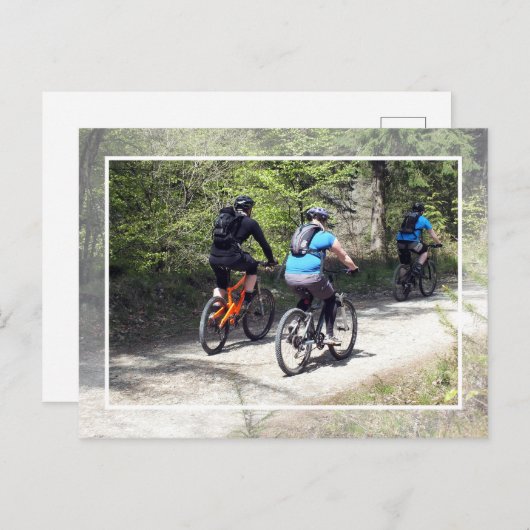 MOUNTAIN BIKING BRIEFKAART (Voorkant / Achterkant)