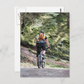MOUNTAIN BIKING BRIEFKAART (Voorkant / Achterkant)