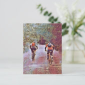 MOUNTAIN BIKING BRIEFKAART (Staand voorkant)