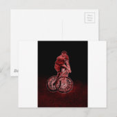 Mountain Biking Briefkaart (Voorkant / Achterkant)