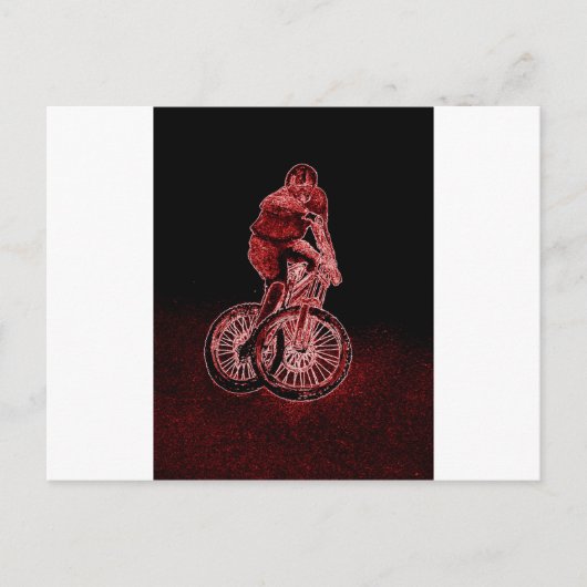Mountain Biking Briefkaart (Voorkant)