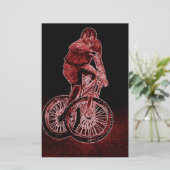 Mountain Biking Briefpapier (Staand voorkant)