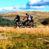 MOUNTAIN BIKING BUMPERSTICKER