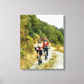 MOUNTAIN BIKING CANVAS AFDRUK (Voorkant)
