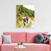 MOUNTAIN BIKING CANVAS AFDRUK (Insitu (Woonkamer))