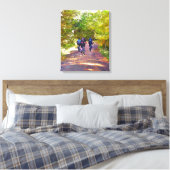MOUNTAIN BIKING CANVAS AFDRUK (Insitu (Slaapkamer))
