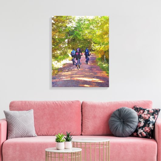 MOUNTAIN BIKING CANVAS AFDRUK (Insitu (Woonkamer))