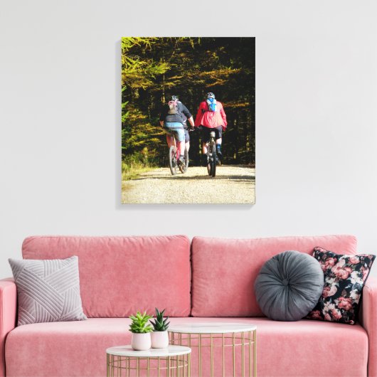 MOUNTAIN BIKING CANVAS AFDRUK (Insitu (Woonkamer))