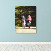 MOUNTAIN BIKING CANVAS AFDRUK (Insitu (Houten vloer))