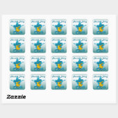 Mountain Biking Chick #7 Vierkante Sticker (Vel)