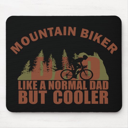 Mountain biking dad muismat (Voorkant)