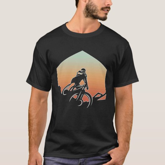 Mountain Biking For Men Women MTB Mountain Biker   T-shirt (Voorkant)