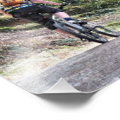 MOUNTAIN BIKING FOTO AFDRUK (Hoek)