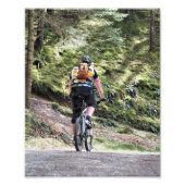 MOUNTAIN BIKING FOTO AFDRUK (Voorkant)