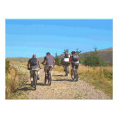 MOUNTAIN BIKING FOTO AFDRUK (Voorkant)