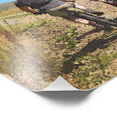 MOUNTAIN BIKING FOTO AFDRUK (Hoek)