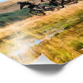 MOUNTAIN BIKING FOTO AFDRUK (Hoek)