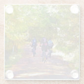 MOUNTAIN BIKING GLAZEN ONDERZETTER (Achterkant)