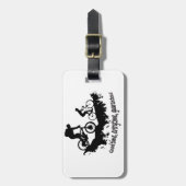 Mountain Biking Good Time Inspirerend Quote Bagagelabel (Voorkant verticaal)