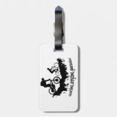 Mountain Biking Good Time Inspirerend Quote Bagagelabel (Achterkant verticaal)
