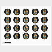 Mountain Biking It Never Gets Easier Downhill Moun Ronde Sticker (Vel)
