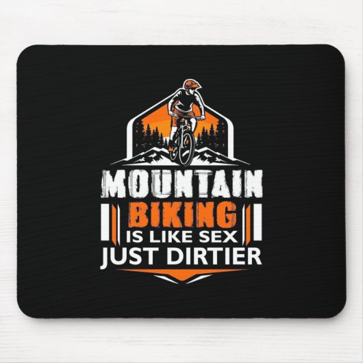 Mountain Biking Just Dirtier Muismat (Voorkant)
