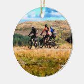 MOUNTAIN BIKING KERAMISCH ORNAMENT (Links)