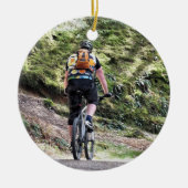 MOUNTAIN BIKING KERAMISCH ORNAMENT (Voorkant)