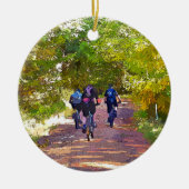 MOUNTAIN BIKING KERAMISCH ORNAMENT (Voorkant)