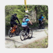 MOUNTAIN BIKING KERAMISCH ORNAMENT (Voorkant)