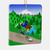 Mountain Biking Keramisch Ornament (Rechts)