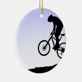Mountain Biking Keramisch Ornament (Rechts)
