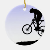 Mountain Biking Keramisch Ornament (Voorkant)