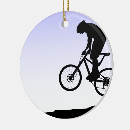 Mountain Biking Keramisch Ornament (Links)