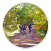 MOUNTAIN BIKING KERAMISCHE KNOP (Voorkant)