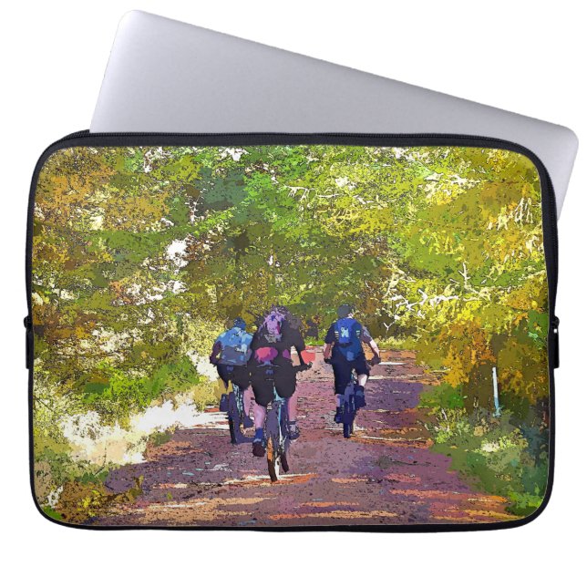 MOUNTAIN BIKING LAPTOP SLEEVE (Voorkant)