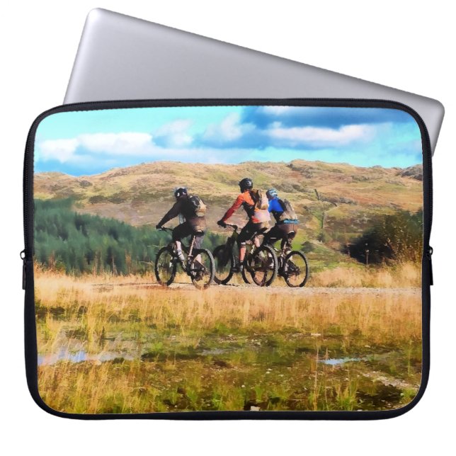 MOUNTAIN BIKING LAPTOP SLEEVE (Voorkant)
