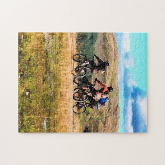MOUNTAIN BIKING LEGPUZZEL (Horizontaal)