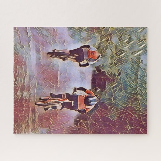 MOUNTAIN BIKING LEGPUZZEL (Horizontaal)