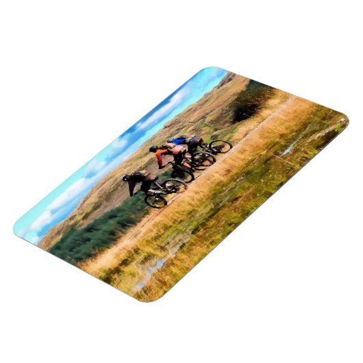 MOUNTAIN BIKING MAGNEET (Linkerzijde)