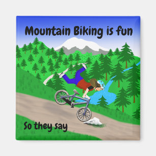 Mountain Biking Magneet